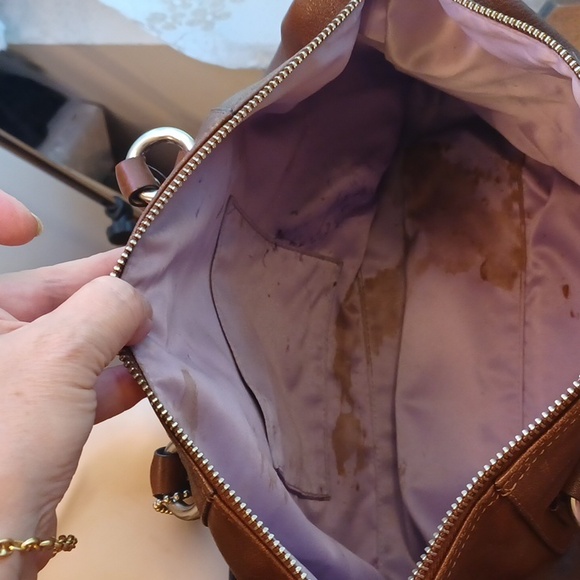 Coach Ashley brown leather satchel purse no. L1049-F15445 - Picture 8 of 13